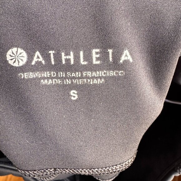 Athleta Womens Black Leggings Size Small S with zipper pockets and cutout design - Picture 5 of 10
